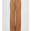 Langford Wide Leg Trouser in Camel, model shot on white