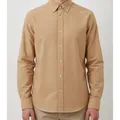 Hadley Oxford Shirt in Stone, model shot on white