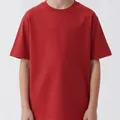 Oakmere Kids Graphic Tee in Red, model shot on white