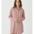 Marlow Nightshirt in Dusty Rose, model shot on white