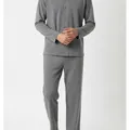 Norwood Pyjama Set in Grey, model shot on white