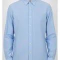 Ellis Oxford Shirt in Sky Blue, model shot on white