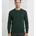 Rowan Crew Knit in Forest, model shot on white