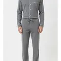 Pimlico Pyjama Set in Grey, model shot on white
