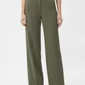 Fairmont Wide Leg Trouser in Olive, model shot on white