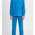 Somerby Kids Pyjama Set in Blue, model shot on white