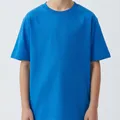 Oakmere Kids Graphic Tee in Blue, model shot on white