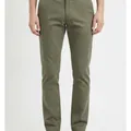 Marlow Chino Trouser in Olive, model shot on white