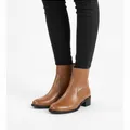 Marlow Ankle Boot in Tan, model shot on white