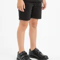 Norwood Kids School Shoe in Black, model shot on white