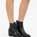 Kendall Ankle Boot in Black, model shot on white