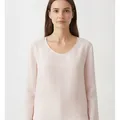 Ellis Blouse in Soft Pink, model shot on white