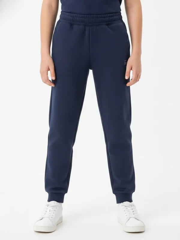 Rowan Kids Jogger in Navy, model shot on white