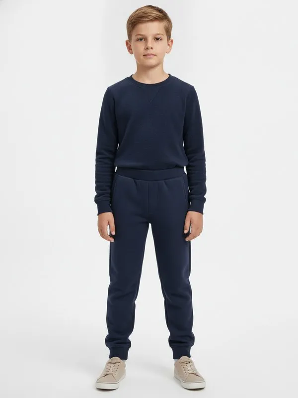 Tarn Kids Jogger in Navy, model shot on white