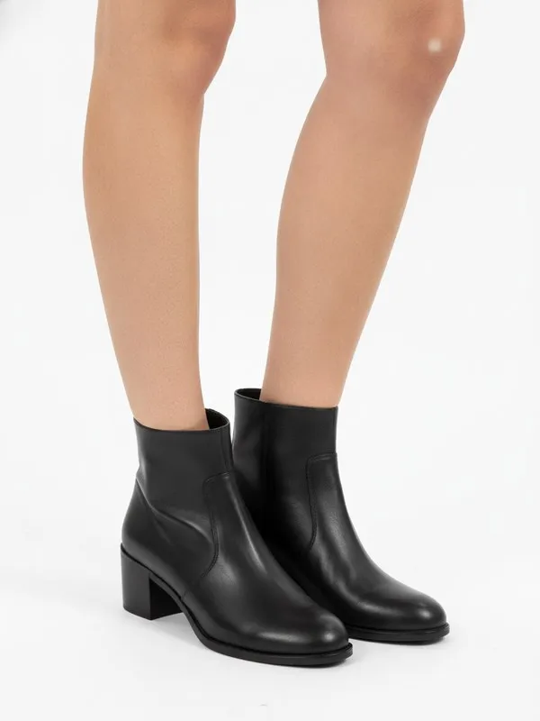 Kendall Ankle Boot in Black, model shot on white