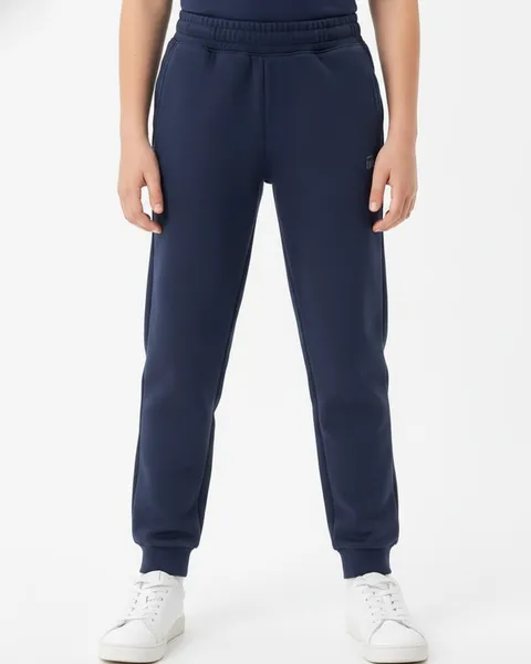 Rowan Kids Jogger in Navy, model shot on white