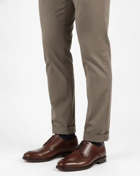 Fairmont Leather Derby in Brown, model shot on white